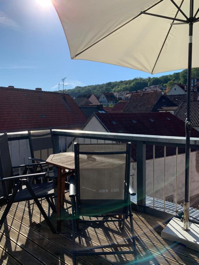 Modernes Penthouse, Nahe Wuerzburg Daire Dış mekan fotoğraf
